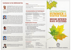 High Speed Rail Systems - Indian Institute of Technology Kharagpur