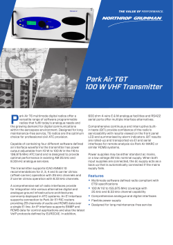 Park Air T6T 100 W VHF Transmitter