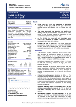 JF Apex Securities Berhad
