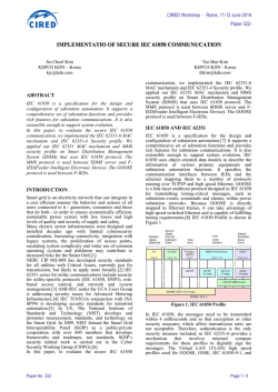 Implementation of Secure IEC 61850 communication