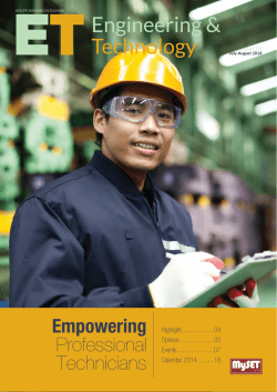 Issue 24 : July 2014 - MALAYSIAN SOCIETY FOR ENGINEERING