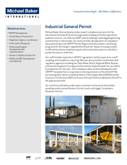 Industrial General Permit Flysheet