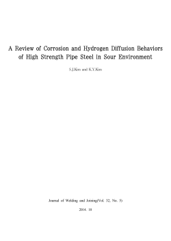 A Review of Corrosion and Hydrogen Diffusion Behaviors of High