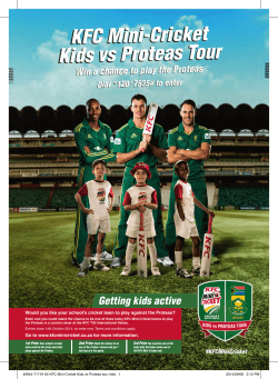 46944-71719 A5 KFC Mini-Cricket Kids vs Proteas