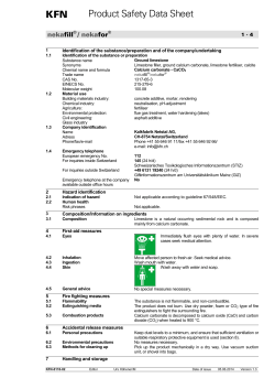 KFN Product Safety Data Sheet