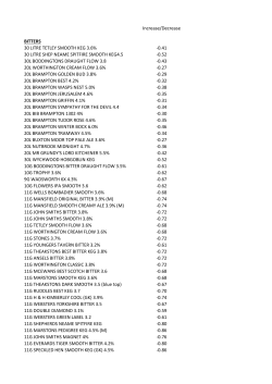 Increase/Decrease BITTERS 30 LITRE TETLEY SMOOTH KEG 3.6