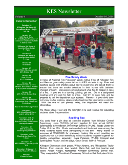 KES Newsletter - Killington Elementary School