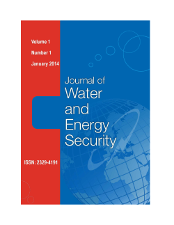 Global Water and Energy Security