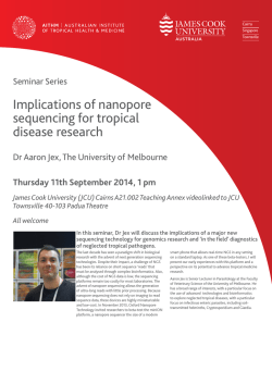 Dr Aaron Jex - AITHM - James Cook University