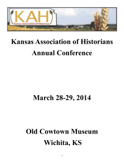 2014 KAH Conference Program