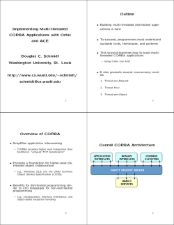 Implementing Multi-threaded CORBA Applications with Orbix and ACE