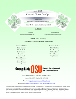 Klamath Clover Co-Op - Oregon State University