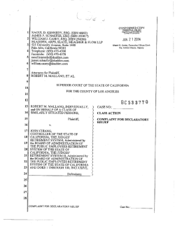Mallano v State - Alliance of California Judges