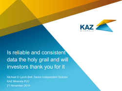 Is reliable and consistent data the holy grail and will investors thank