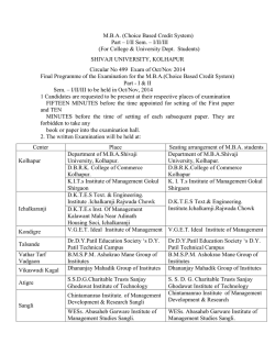 I/II Sem. - Shivaji University