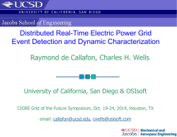 Distributed Real-Time Electric Power Grid Event