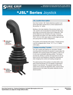 NEW JSL Joystick Available Now