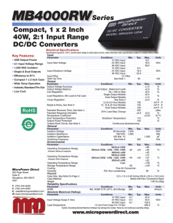 MB4000x-xxRW Datasheet