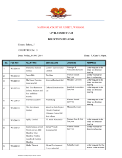 Direction Listing