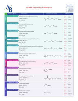 Download our Silane Quick Reference Guide