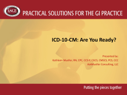 ICD-10-CM: Are You Ready?