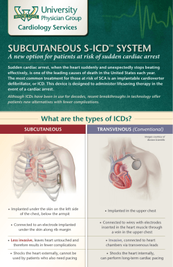 subCutaneous s-ICD™ system - Wayne State University Physician