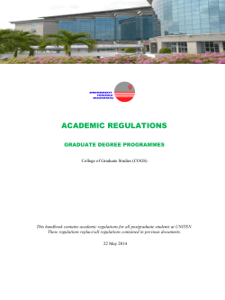 ACADEMIC REGULATIONS - Universiti Tenaga Nasional