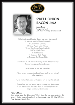 sweet onion bacon jam - Shop - Jeff Ruby Culinary Entertainment