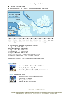 Incheon Airport Bus Service KAL Limousine Service No 6702