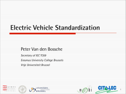 Dr. ir. Peter Van den Bossche - CEB-BEC