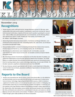 Nov. 17, 2014 - Klein Independent School District