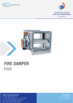 FIRE DAMPER - KAD Airconditioning