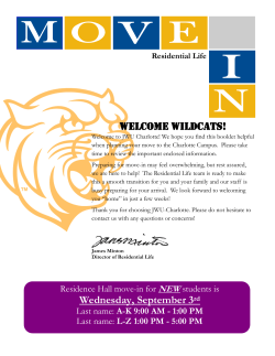 WELCOME WILDCATS! Wednesday, September 3rd