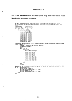 I MATLAB implementation of State-Space Map and