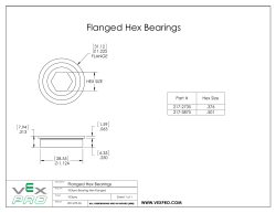 Flanged Hex Bearings (PDF)