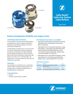 Cable-Ready&reg; Cable Grip System Cable Buttons