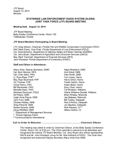 JTF Board Minutes 8-12-2014 - Department of Management Services