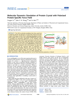 Molecular Dynamics Simulation of Protein Crystal with Polarized