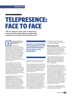 Telepresence: Face To Face - Hutchison Whampoa Limited