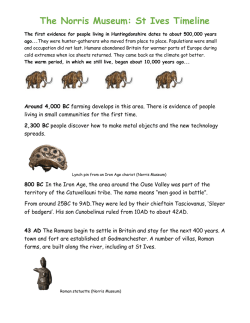 Historical Timeline for St Ives
