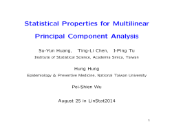 Statistical Properties for Multilinear Principal Component
