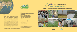 Earth Care Award 2015 Brochure - Centre For Environment Education