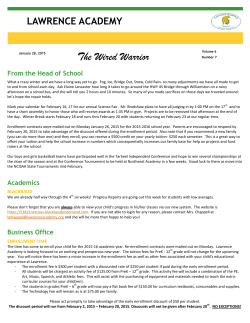 E-News - Lawrence Academy
