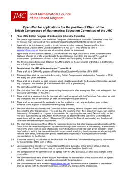 JMC Joint Mathematical Council of the United Kingdom