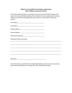 JMC Parrent Online Application - Fillmore Central Public Schools