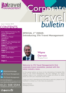 Introducing JTA Travel Management