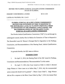 SC13-1333 JQC Motion for Extension of Time