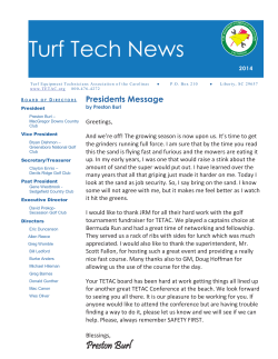 Turf Tech News