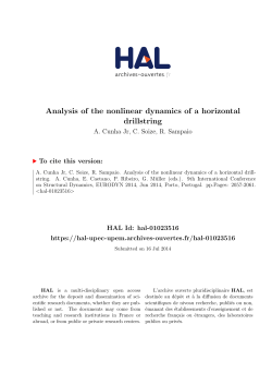 Analysis of the nonlinear dynamics of a horizontal