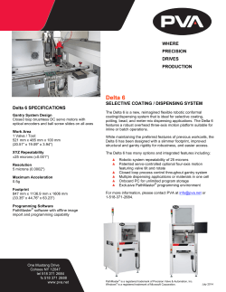 Delta 6 Coating and Dispensing System 7-14